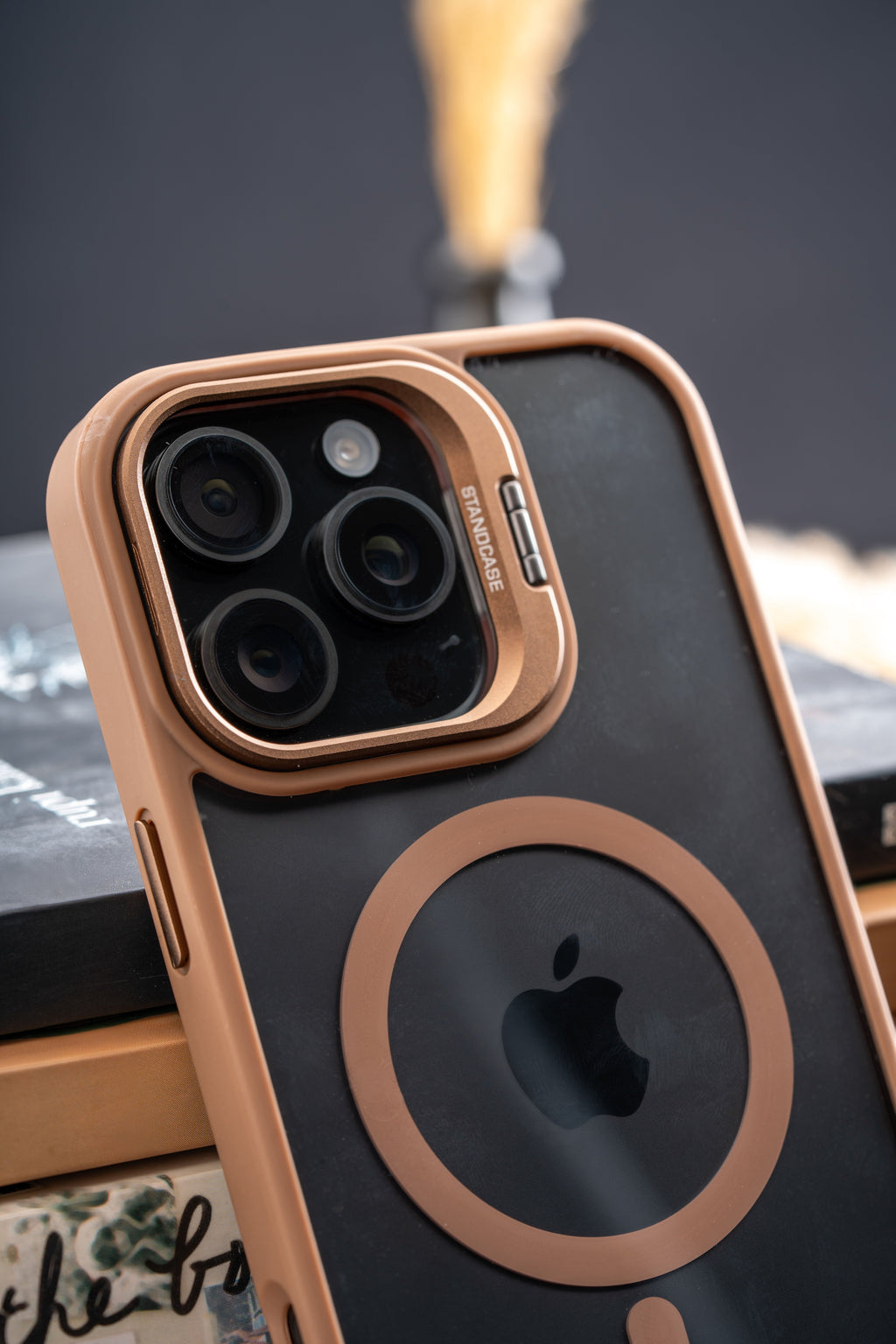 Metallic Camera Stand Case